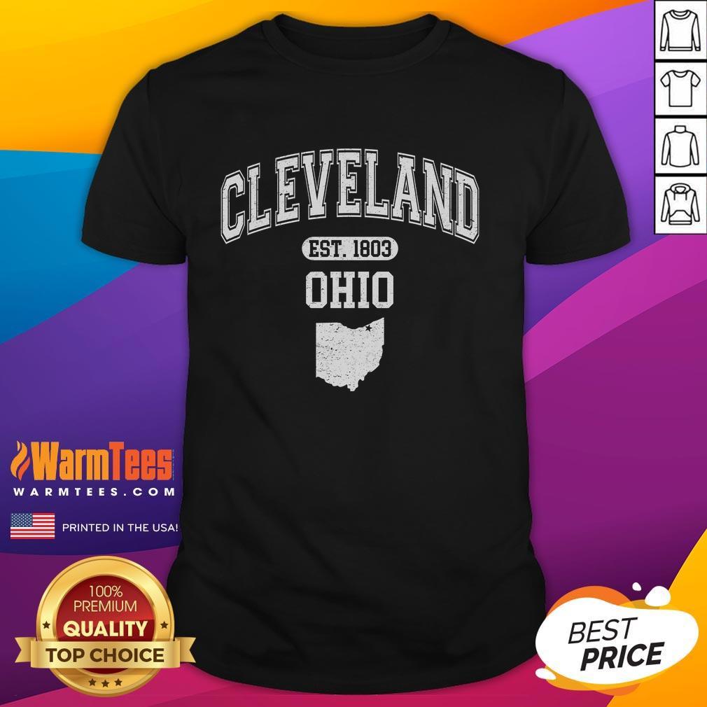Official Cleveland Ohio Est 1803 Varsity T-Shirt