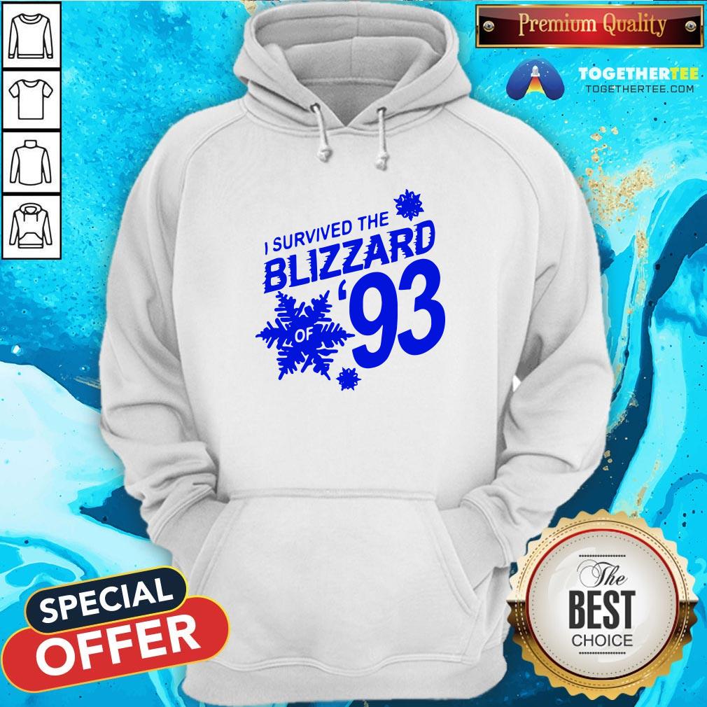 Funny I Survived The Blizzard Of 93 Shirt - Image 5