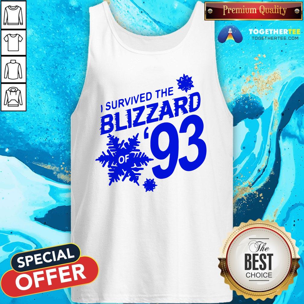 Funny I Survived The Blizzard Of 93 Shirt - Image 3