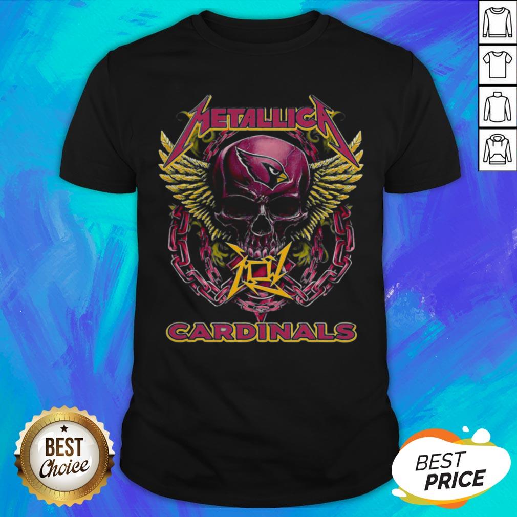 Good Skull Metallic Cardinals Shirt