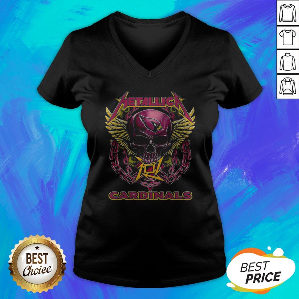Good Skull Metallic Cardinals Shirt - Image 4
