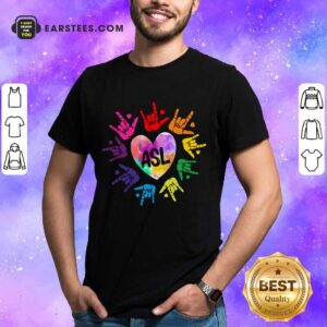 Original Asl Love Hands Watercolor Shirt