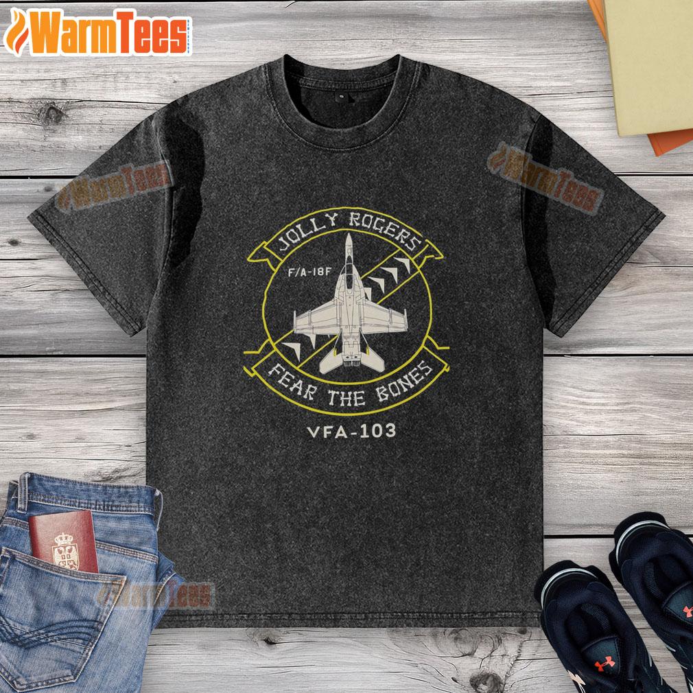 Official Jolly Rogers Fear The Bones Vfa 103 T-Shirt - Image 6