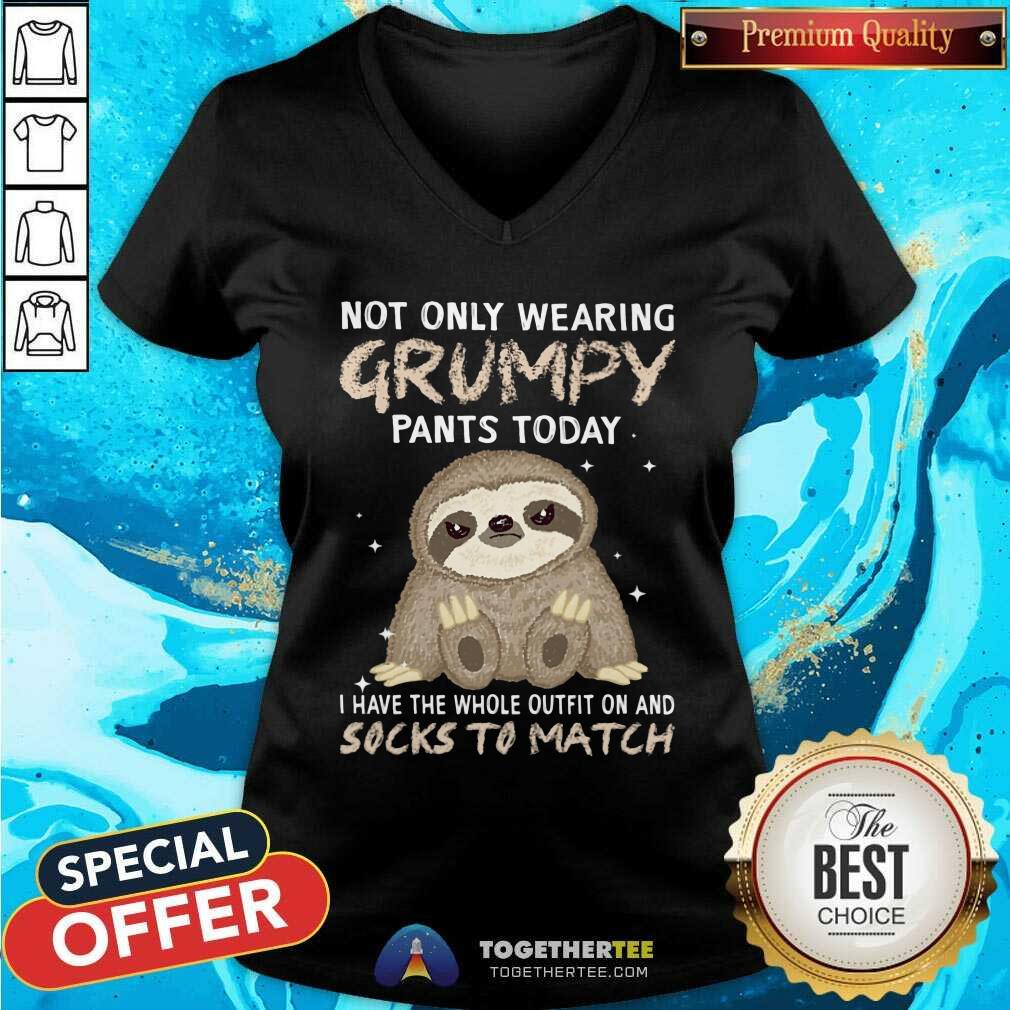 Not Only Wearing Grumpy Socks To Match Sloth Shirt - Image 3
