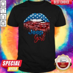 Premium Lips Jeep Girl Diamond Shirt