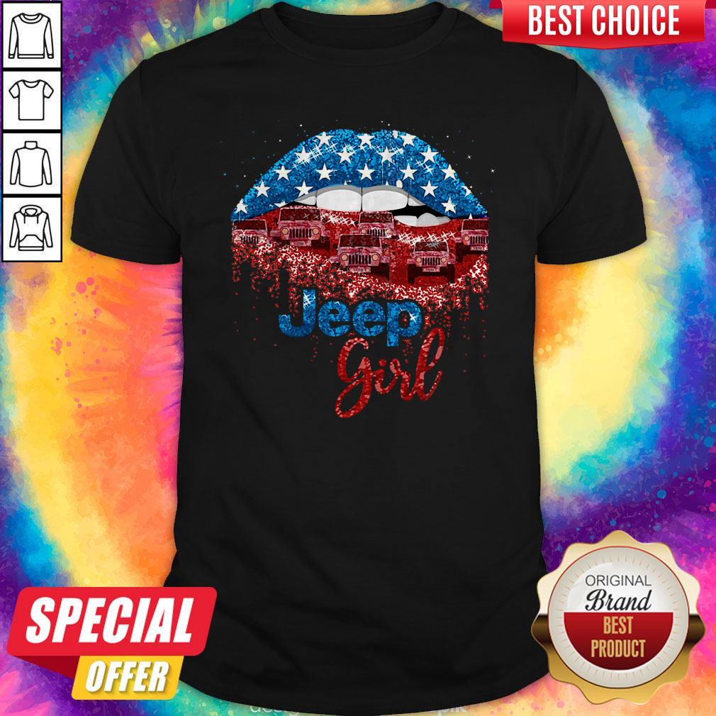 Premium Lips Jeep Girl Diamond Shirt