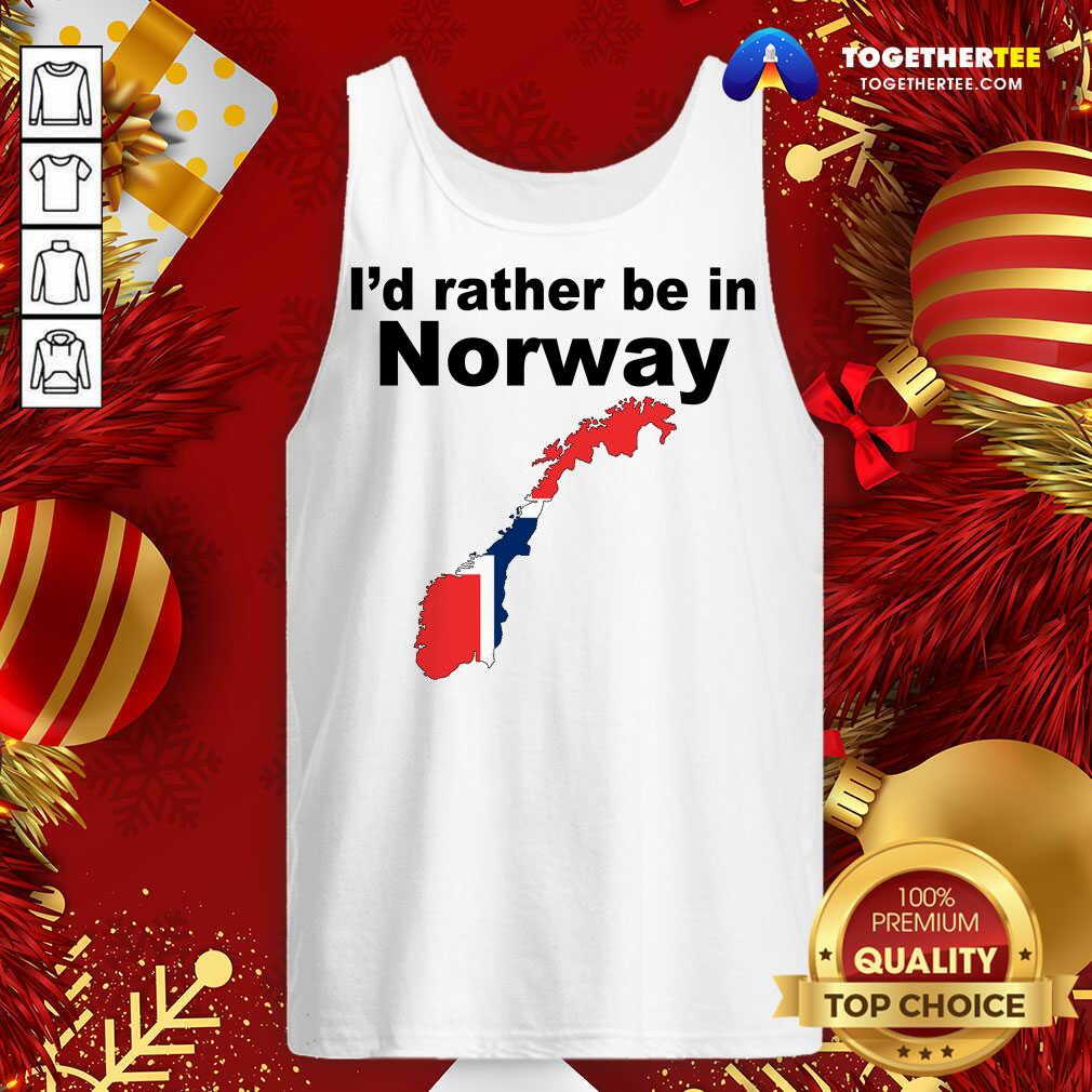Official I’d Rather Be In Norway Shirt - Image 3