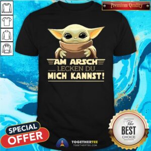 Cute Baby Yoda Am Arsch Lecken Du Mich Kannst T-Shirt