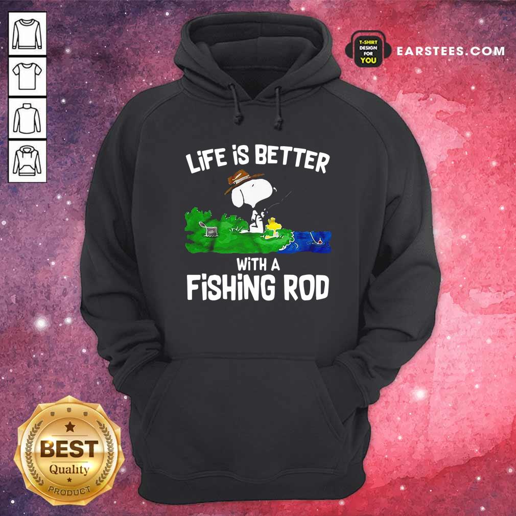 Nice Life Is Better With A Fishing Rod Shirt - Image 2