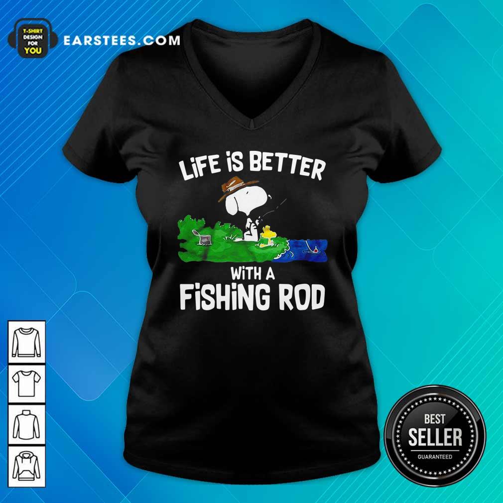 Nice Life Is Better With A Fishing Rod Shirt - Image 3