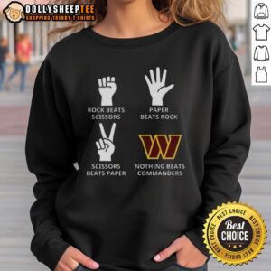 Alternative view of Hot Nothing Beats Washington Commanders Football Logo T-Shirt