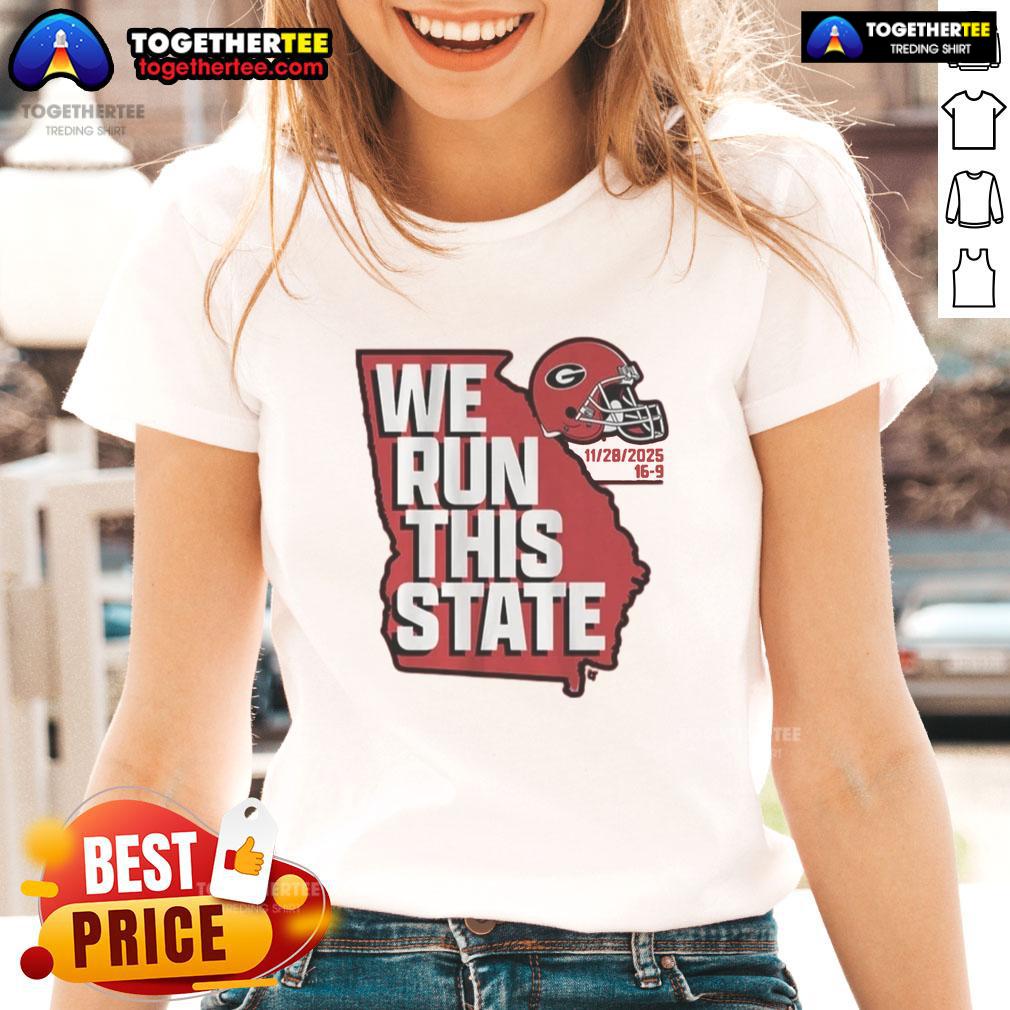 Official Georgia Football We Run This State 2025 T-Shirt - Image 3