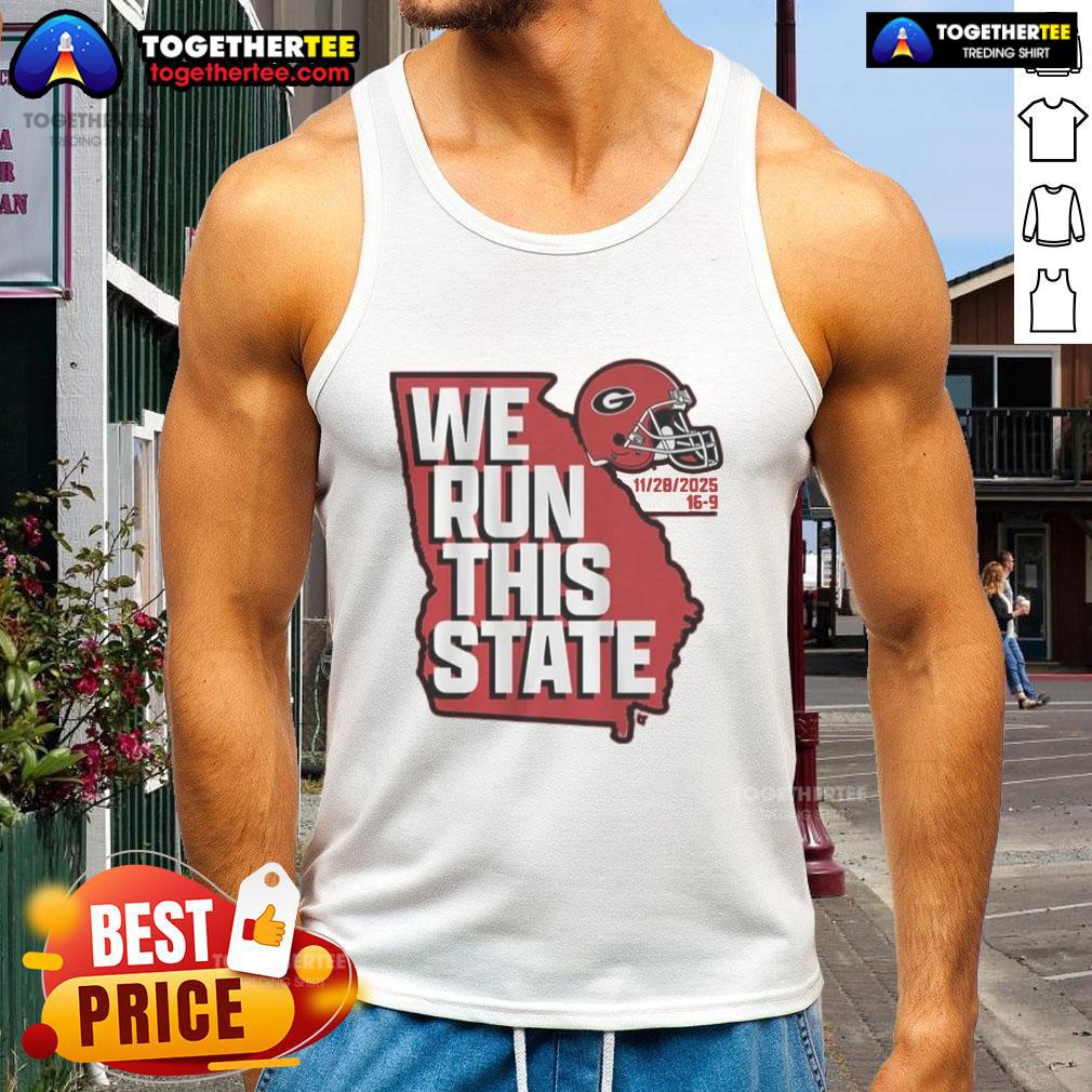 Official Georgia Football We Run This State 2025 T-Shirt - Image 4