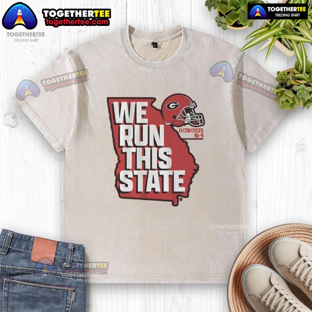 Official Georgia Football We Run This State 2025 T-Shirt - Image 6