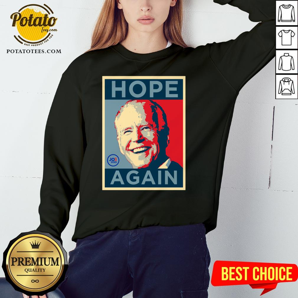 Beautiful Biden 2020 Hope Again Obama Style President Shirt - Image 4