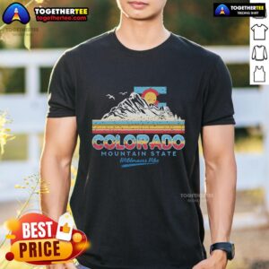 Top Colorado Mountain State Wilderness Vibe Retro T-Shirt