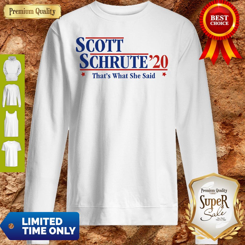 Official Scott Schrute’20 That’s What She Said Shirt - Image 2