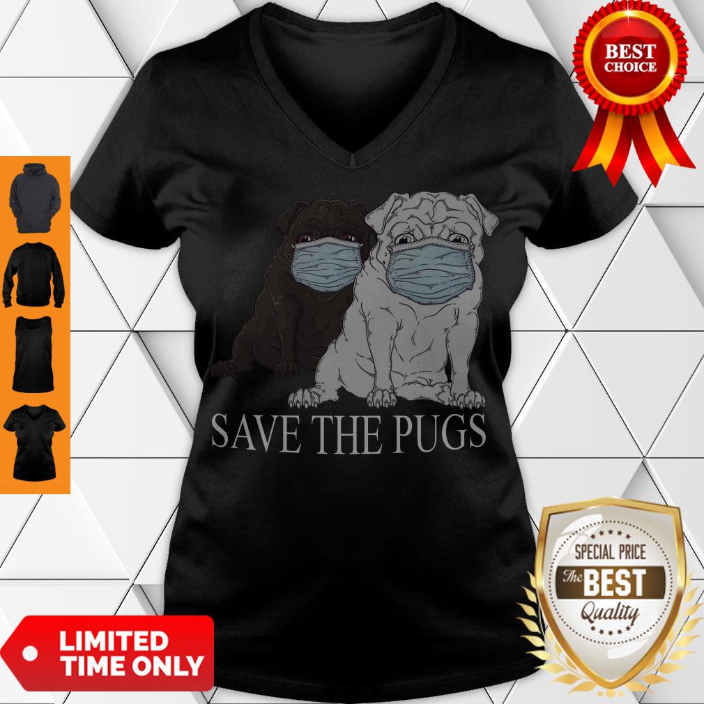 Cute Save The Pugs Mask Coronavirus Shirt - Image 5