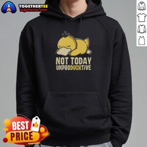 Alternative view of Top Not Today Unproducktive Pokemon Psyduck T-Shirt