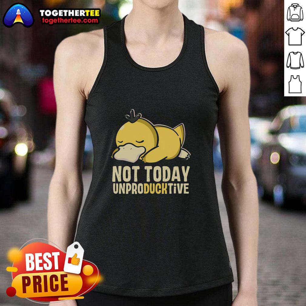 Top Not Today Unproducktive Pokemon Psyduck T-Shirt - Image 4