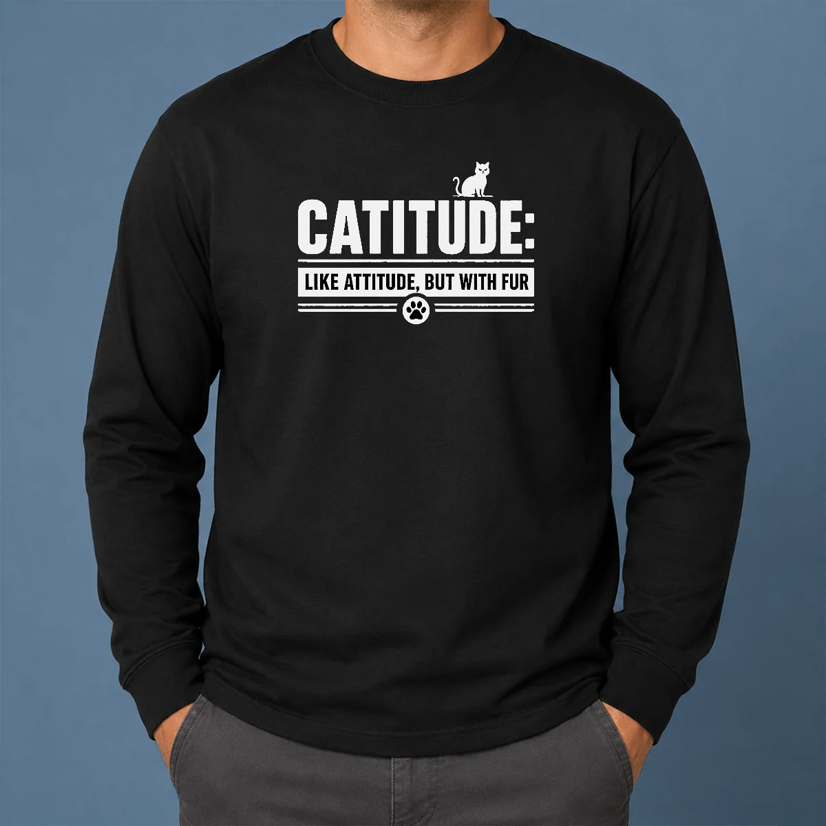 Premium Catitude Like Attitude But With Furr Shirt - Image 5
