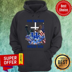Alternative view of Nice Kentucky Wildcats One Nation Under God Tee Shirt