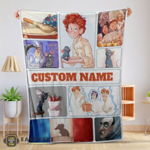 Good Pixar Ratatouille Linguini and Remy With Friends Blanket Fleece Customized Blanket