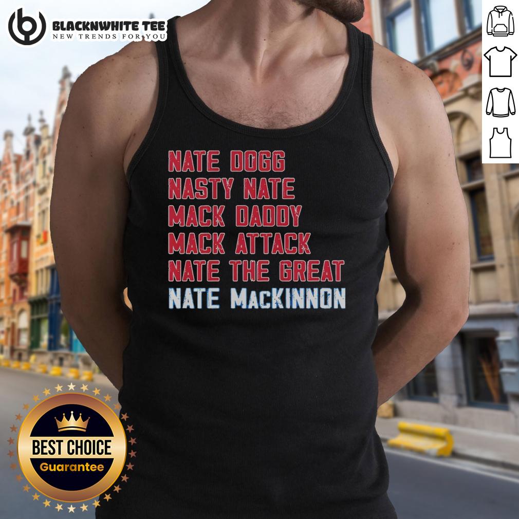 Top Nathan Mackinnon Mack List Colorado Avalanche T-Shirt - Image 4