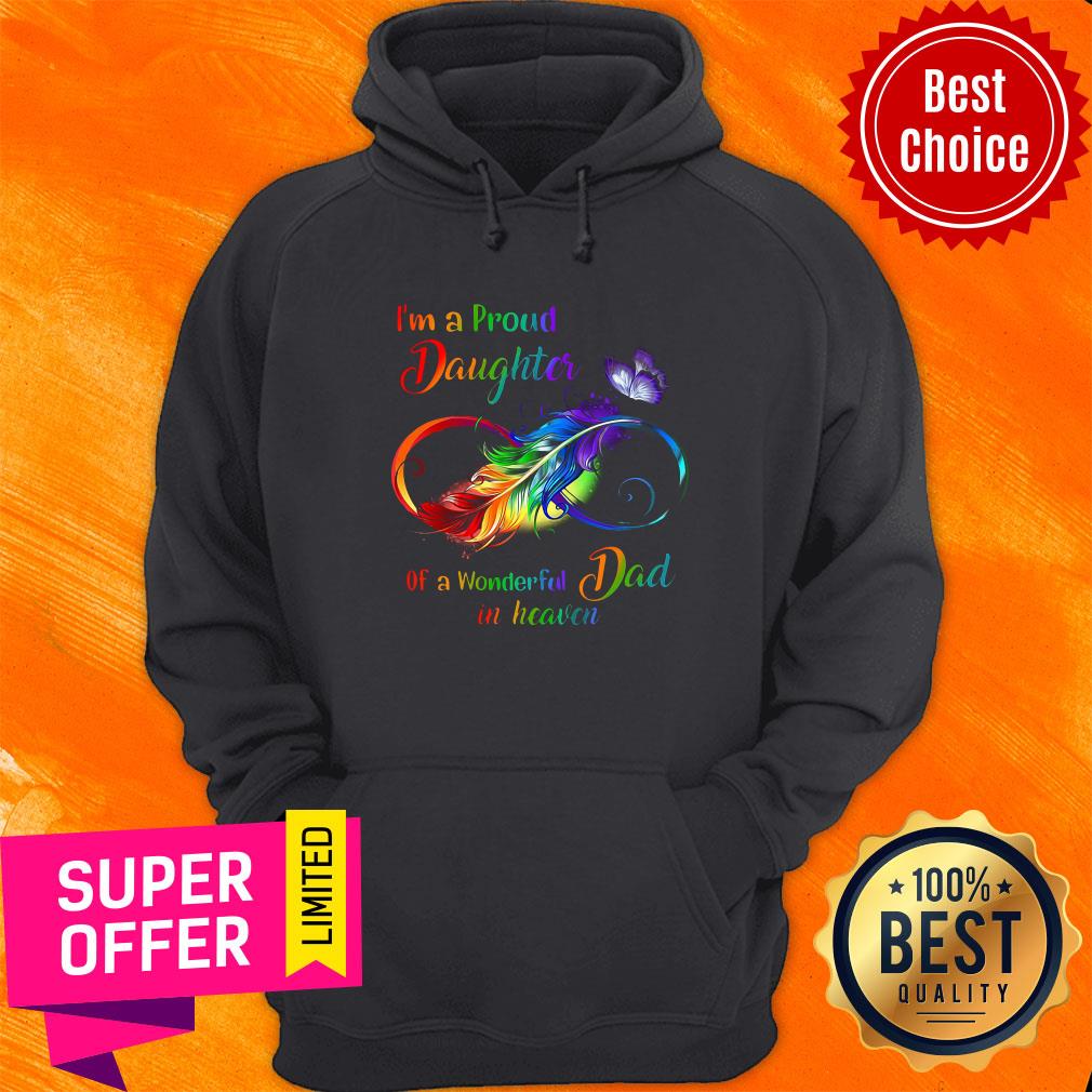Awesome I'm A Proud Daughter Of A Wonderful Dad In Heaven Shirt - Image 2
