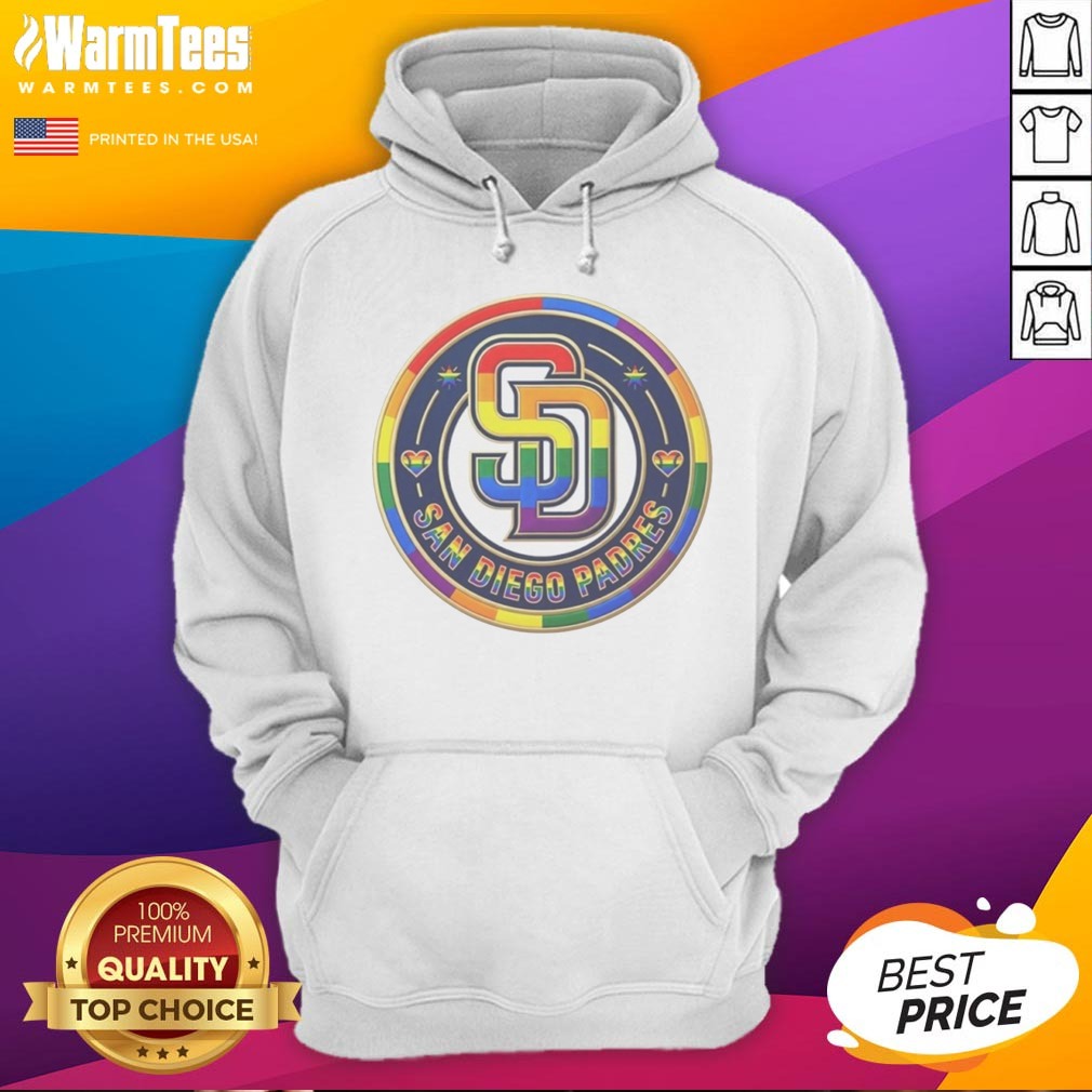 Awesome San Diego Padres Pride MLB Logo Shirt - Image 2