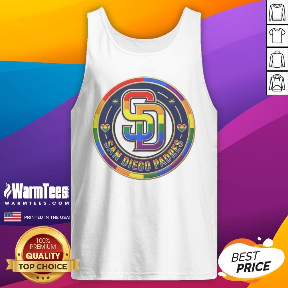 Awesome San Diego Padres Pride MLB Logo Shirt - Image 5
