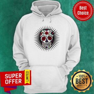 Alternative view of Two Color Day Of The Dead Dia De Los Muertos Sugar Skull Shirt