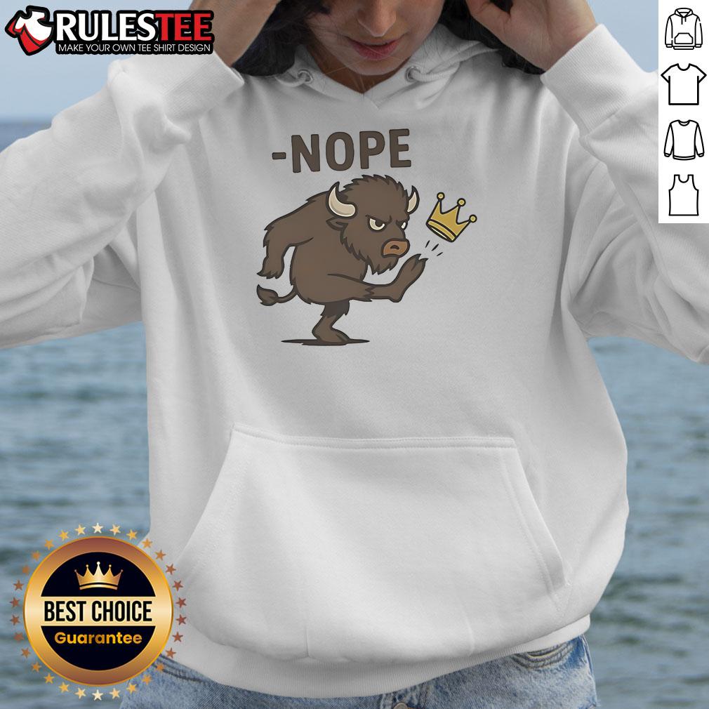 Awesome No Kings Buffalo T-Shirt - Image 2