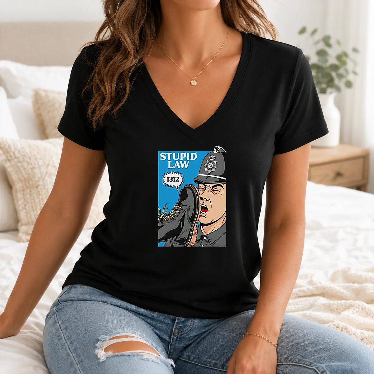 Top Police Stupid Law Shirt - Image 2
