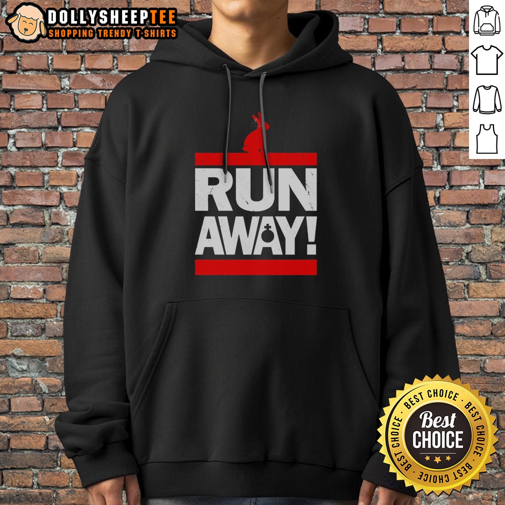 Top Run Away From The Rabbit Shirt - Image 2