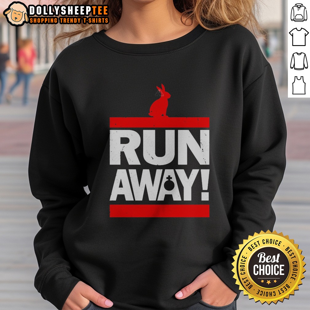 Top Run Away From The Rabbit Shirt - Image 4