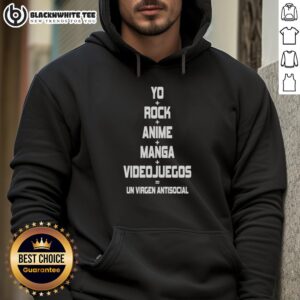 Alternative view of Funny Yo Rock Anime Manga Videojuegos Un Virgen Antisocial T-Shirt
