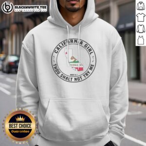 Alternative view of Original California Girl Thou Shalt Not Try Me Mood 24 7 California Flag Shirt