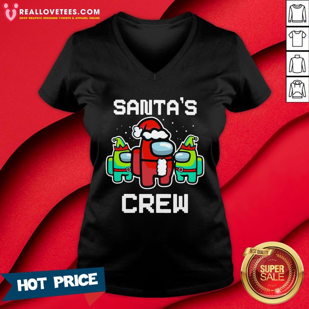 Hot Santa’s Crew Among Us Game Sus Xmas Shirt - Image 5