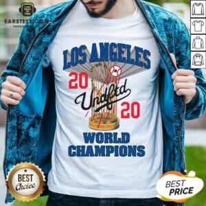 Official MLB Los Angeles Dodgers Undefeated 2020 World Championship Dodgers National League Champions 2020 Blue Shirt