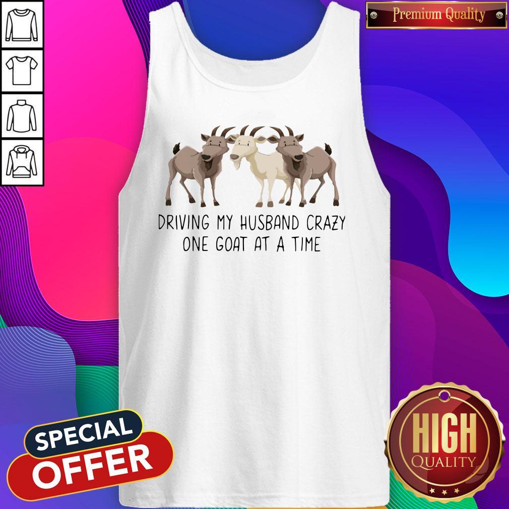 Driving My Husband Crazy One Goat At A Time Shirt - Image 4
