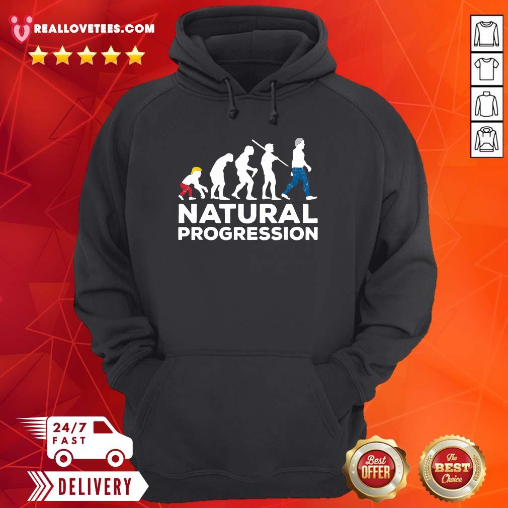 Funny Evolution Anti Trump Natural Progression 2020 Shirt - Image 4