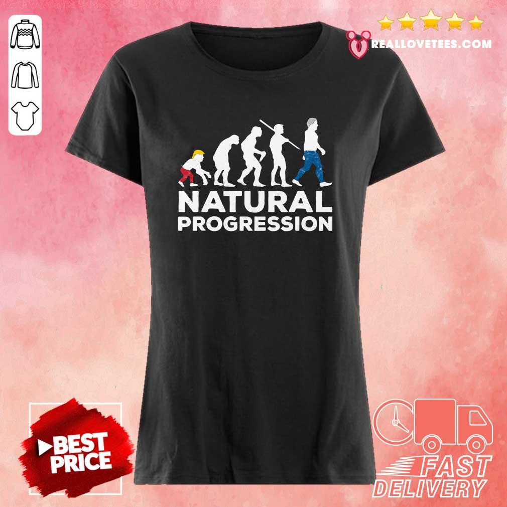 Funny Evolution Anti Trump Natural Progression 2020 Shirt - Image 3