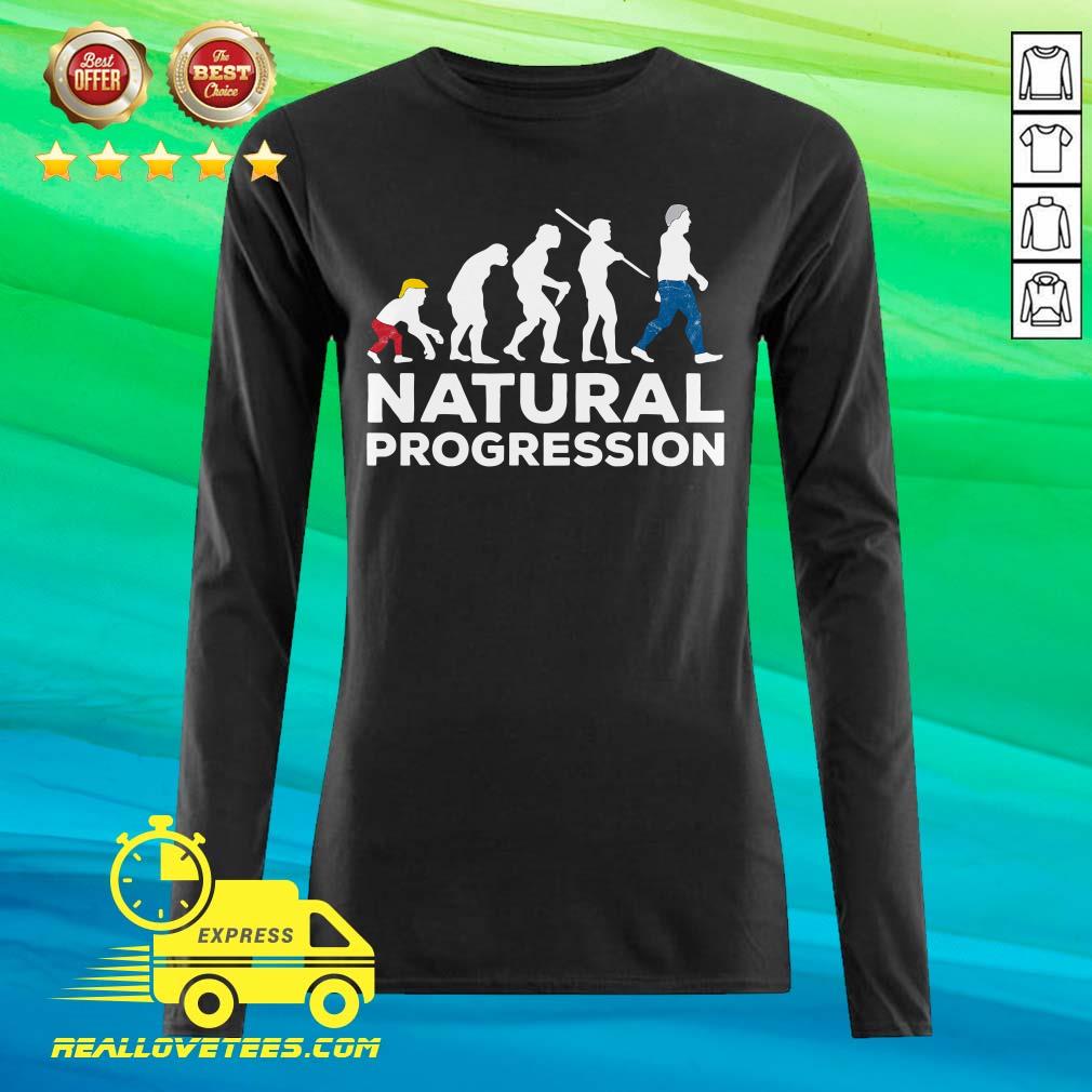 Funny Evolution Anti Trump Natural Progression 2020 Shirt - Image 2