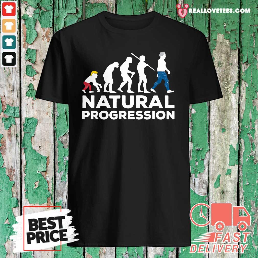 Funny Evolution Anti Trump Natural Progression 2020 Shirt
