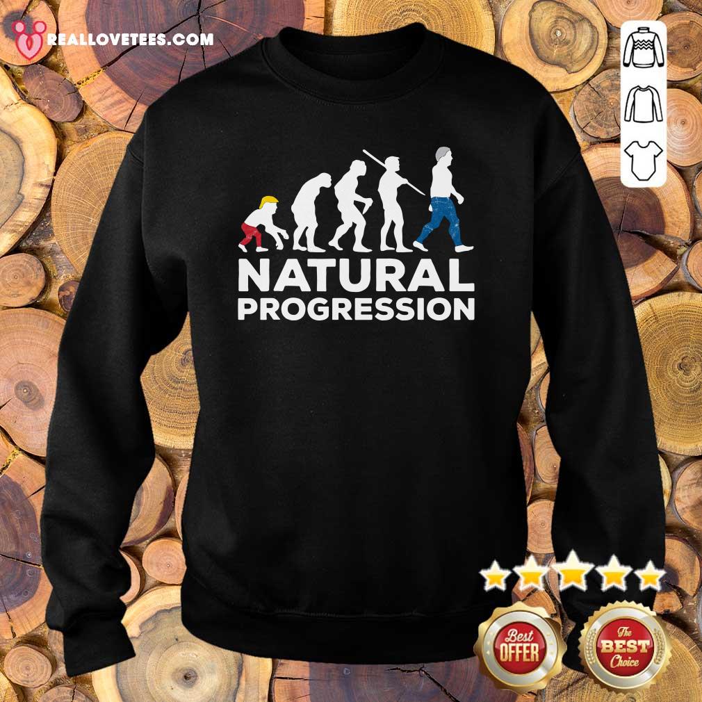 Funny Evolution Anti Trump Natural Progression 2020 Shirt - Image 5