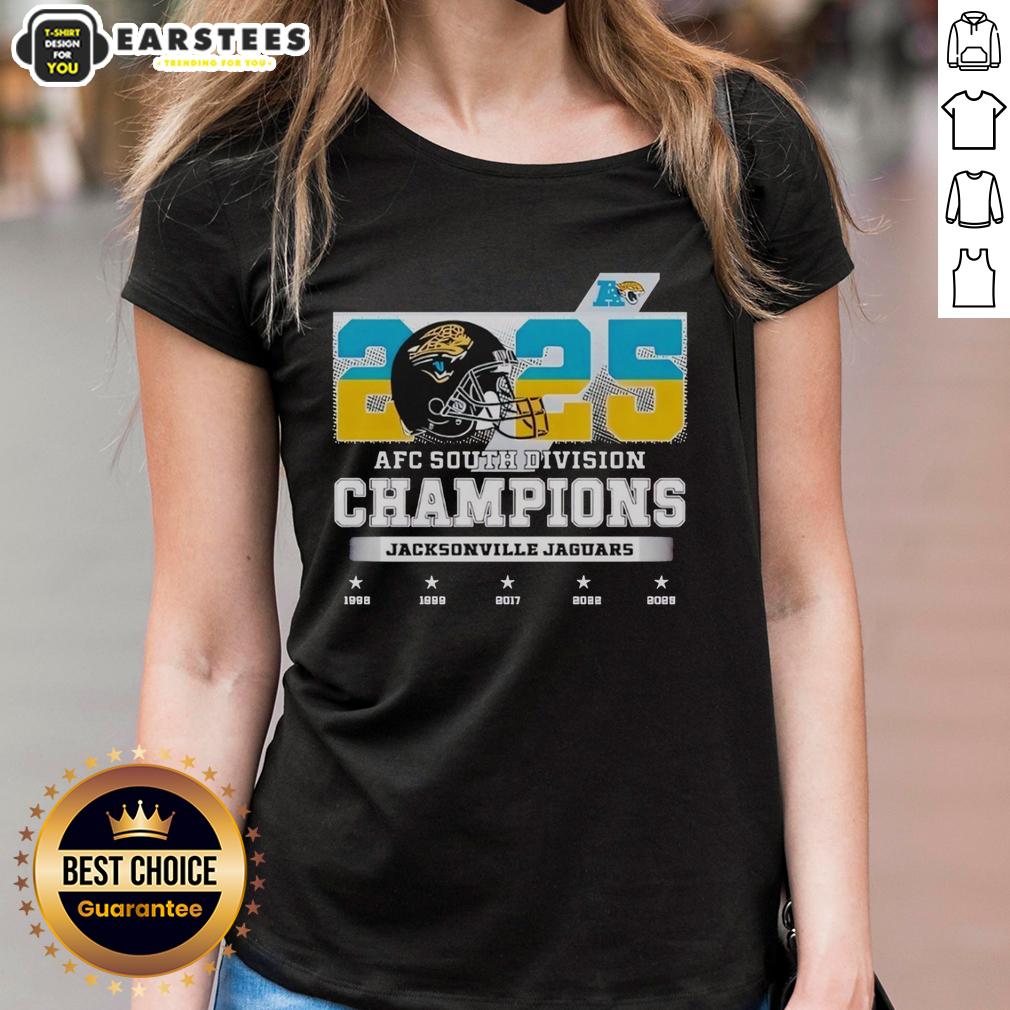Good 2025 AFC South Division Champions Jacksonville Jaguars T-Shirt - Image 3