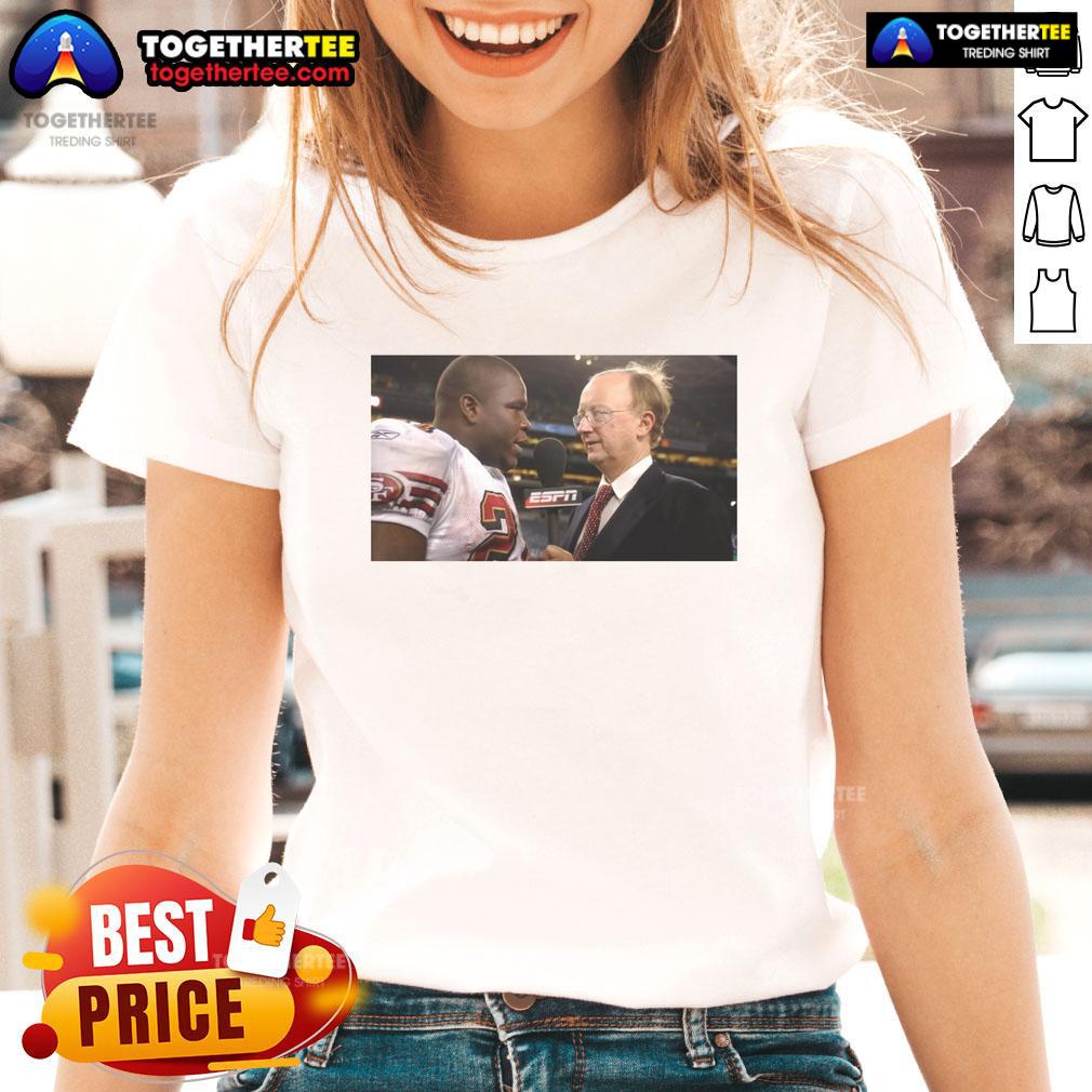 Official John Clayton And Frank Gore NFL Network Vintage T-Shirt - Image 3