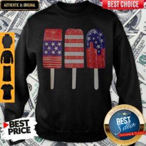 Alternative view of Independence Day Ice Cream 4th July Party Patriotic US America Shirt