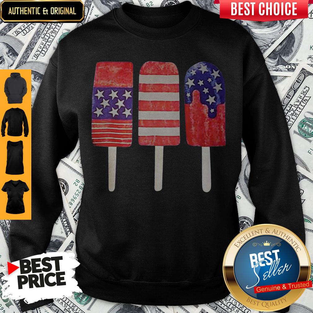 Independence Day Ice Cream 4th July Party Patriotic US America Shirt - Image 2